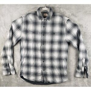 Faherty Super Brushed Flannel Shirt Men's M Button‎ Down Organic Cotton Plaid